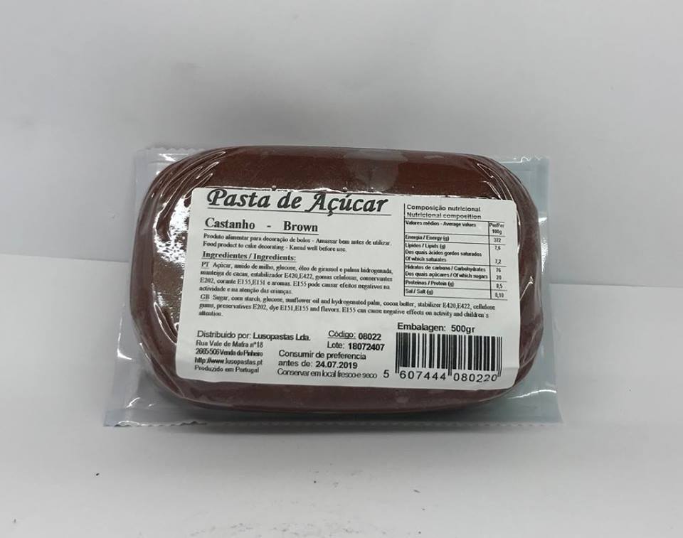 Pasta de Açúcar Castanho 500gr