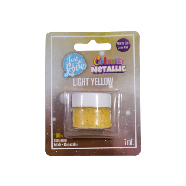 Corante Em Pó Metálico Amarelo Claro 7g - JustAddLove