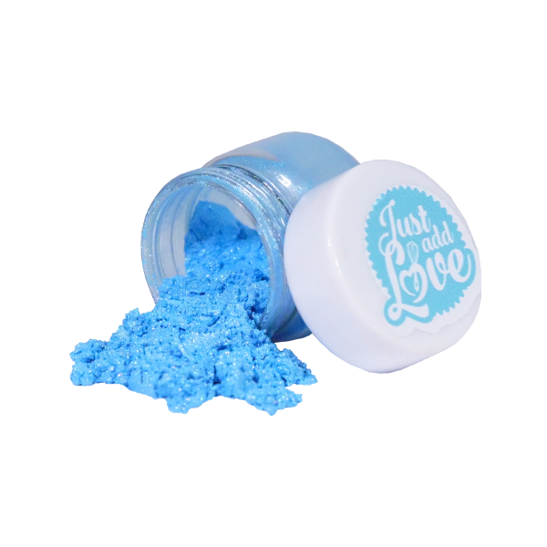 Corante Em Pó Metálico Azul 7g - JustAddLove
