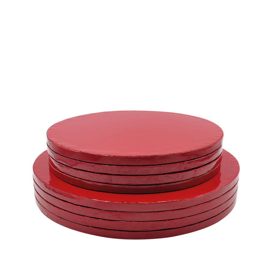 Base Alta Redonda Ø30cm- Vermelho