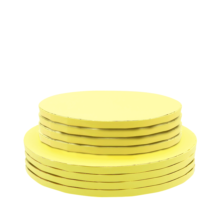 Base Alta Redonda Ø25cm- Amarelo Pastel