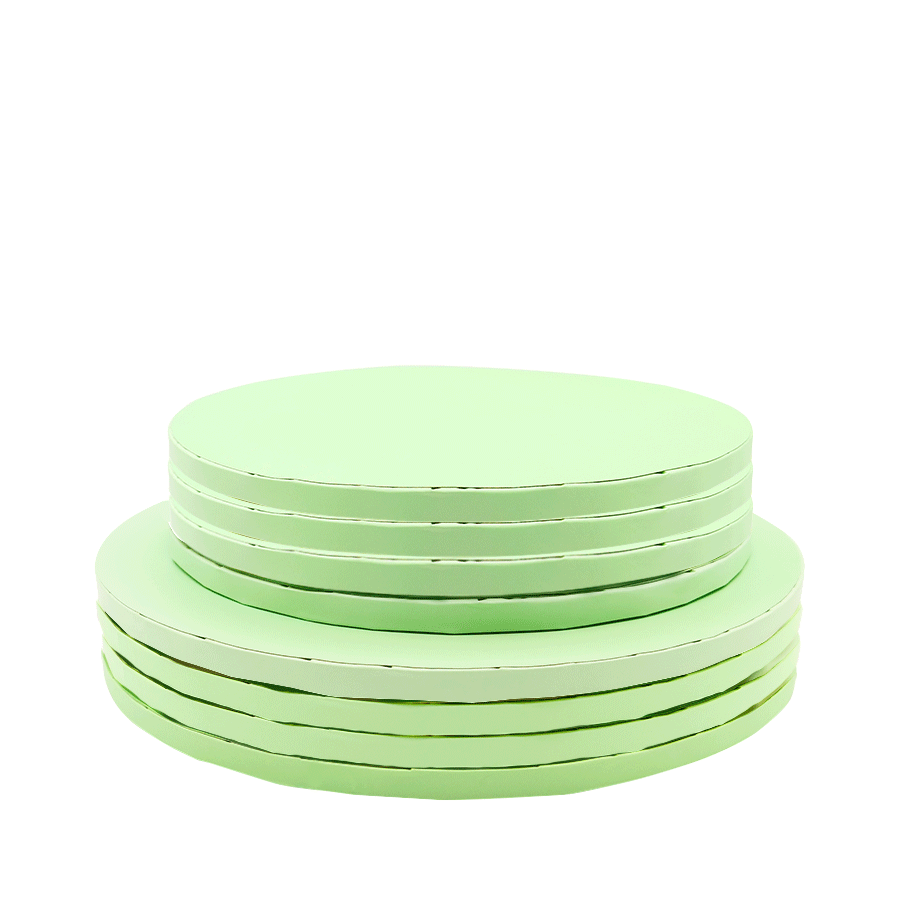 Base Alta Redonda Ø25cm- Verde Pastel