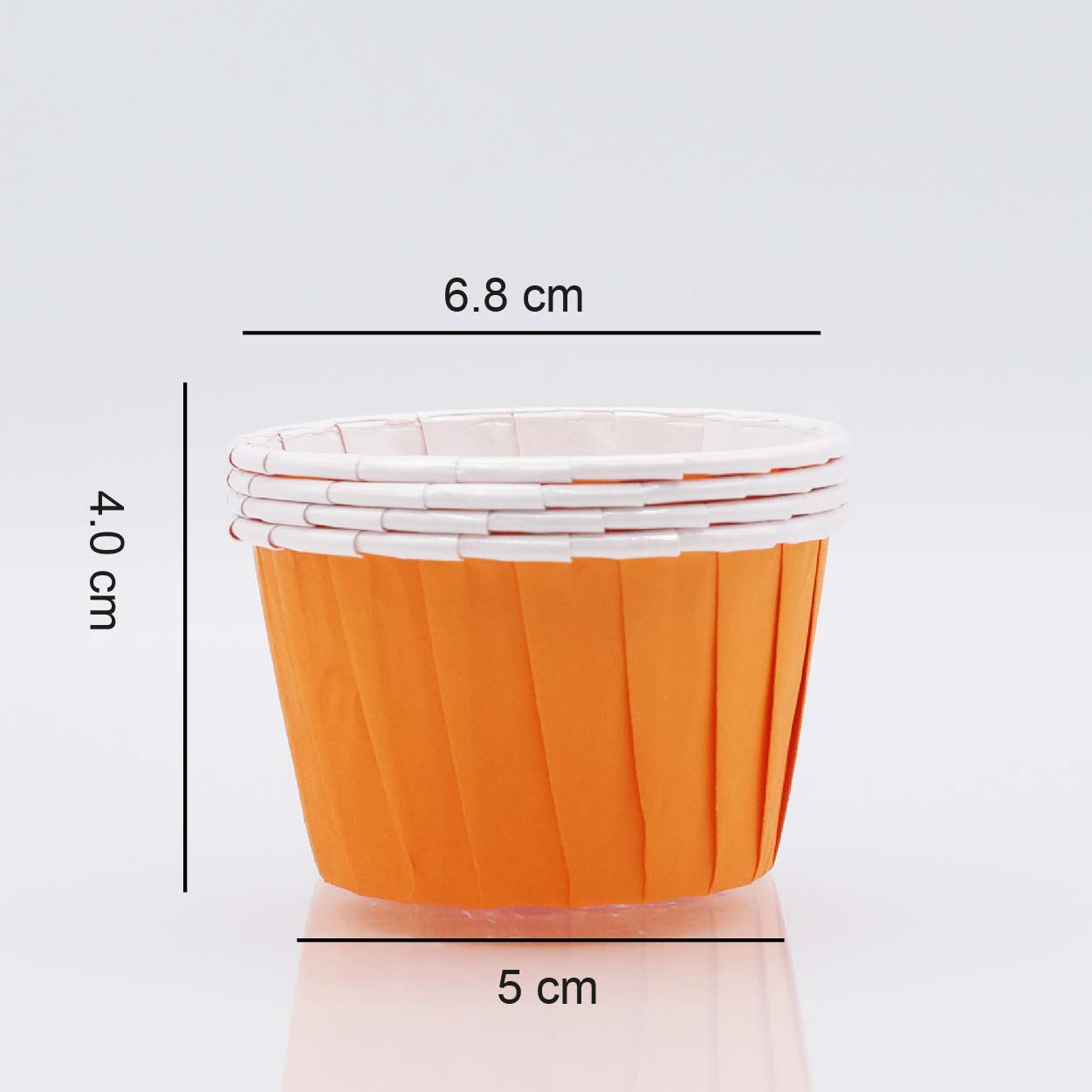 Cápsula Cupcake Laranja - JustAddLove
