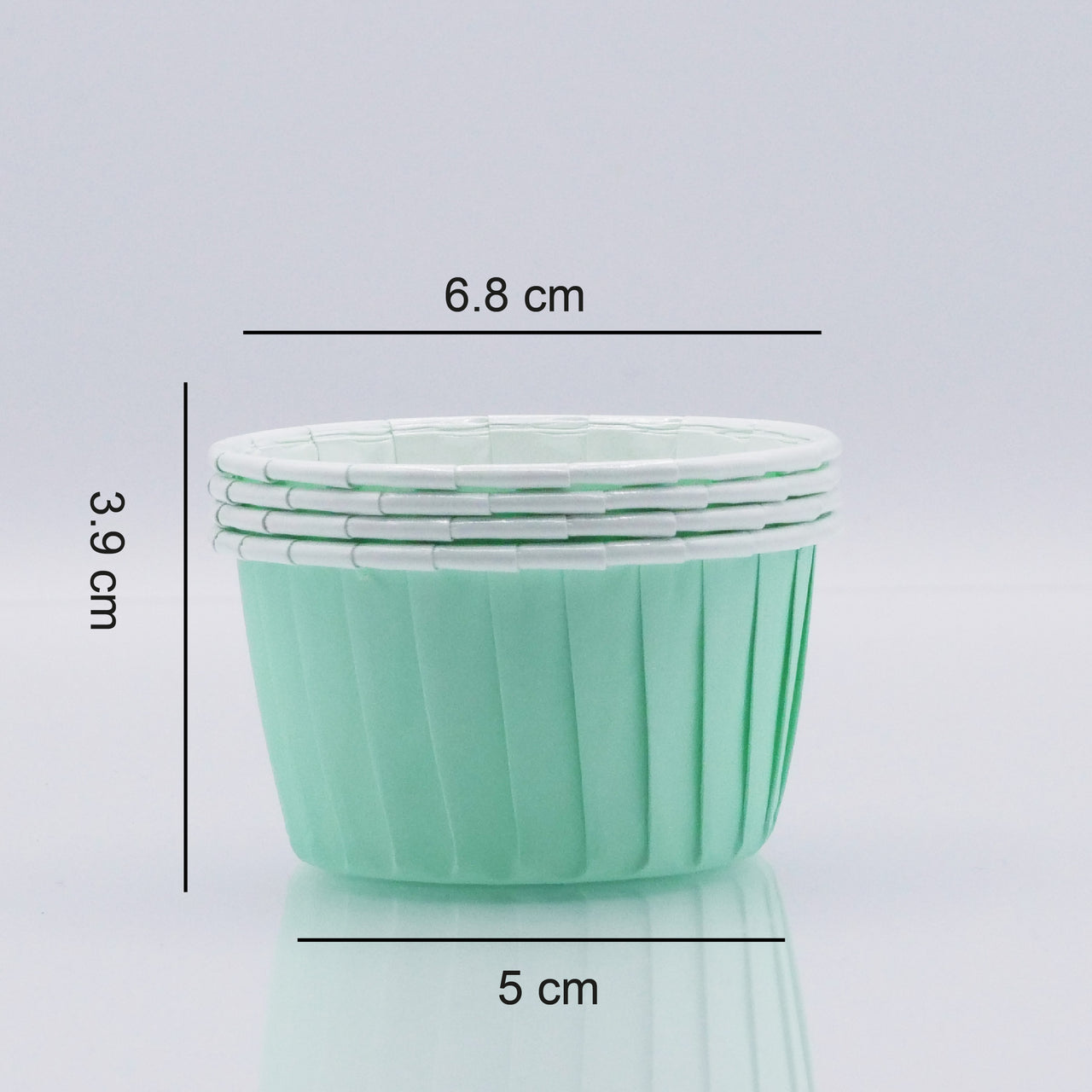 Cápsulas Cupcake Verde Água - JustAddLove