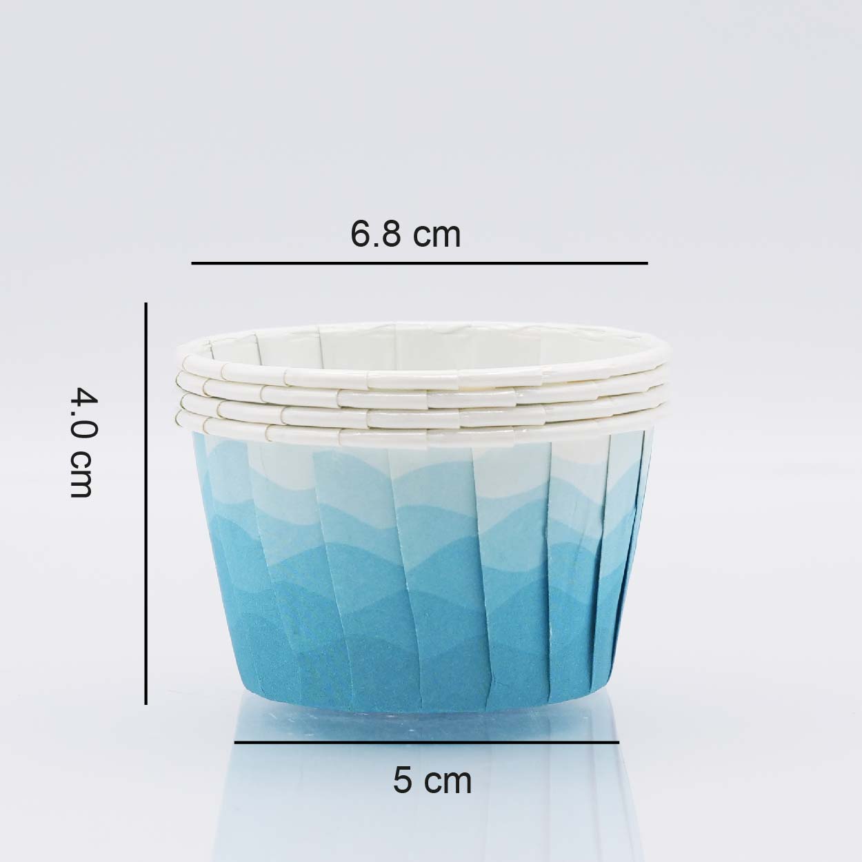 Cápsula Cupcake Mármoreado Azul - JustAddLove