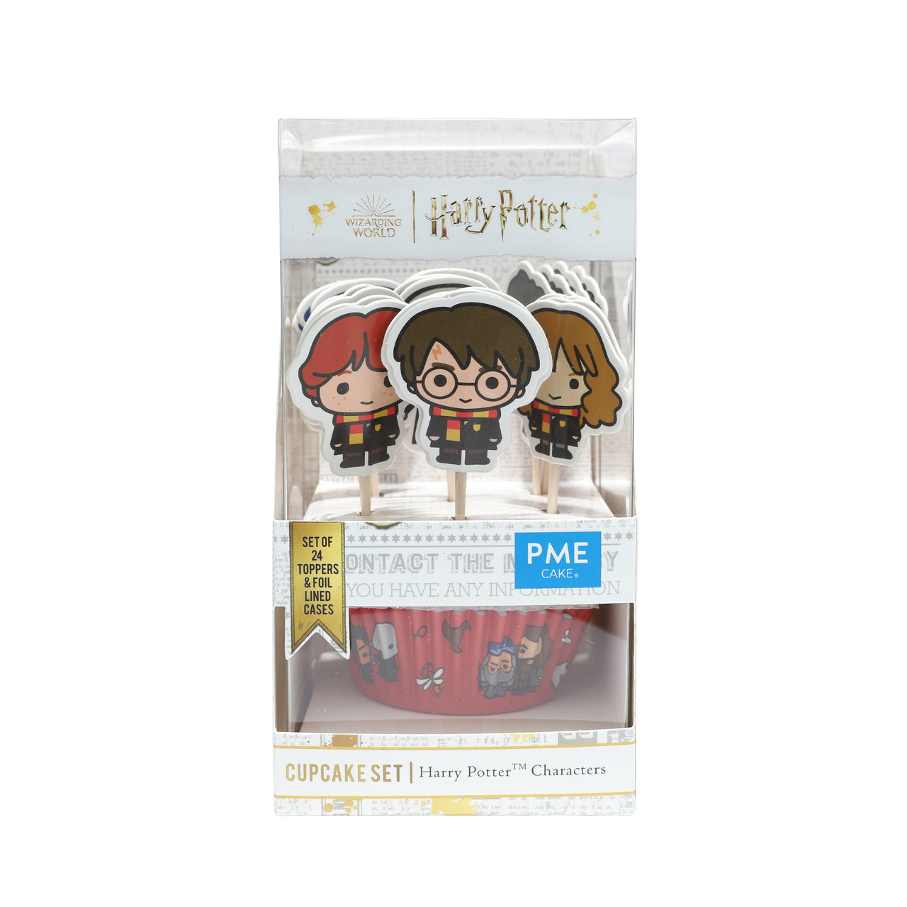 Kit Cápsula + Topper Cupcake Harry Potter Personagens - PME