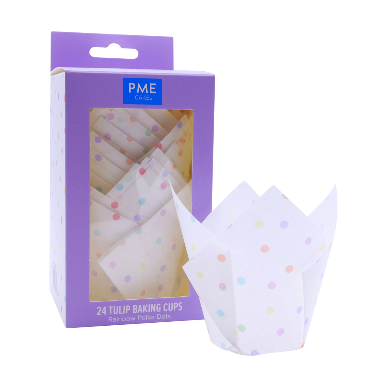 Tulipa Cupcake Bolinhas 24un - PME
