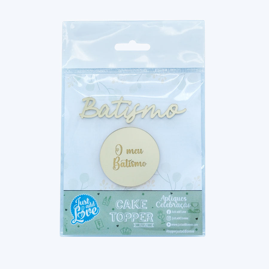 Aplique Ouro Batismo