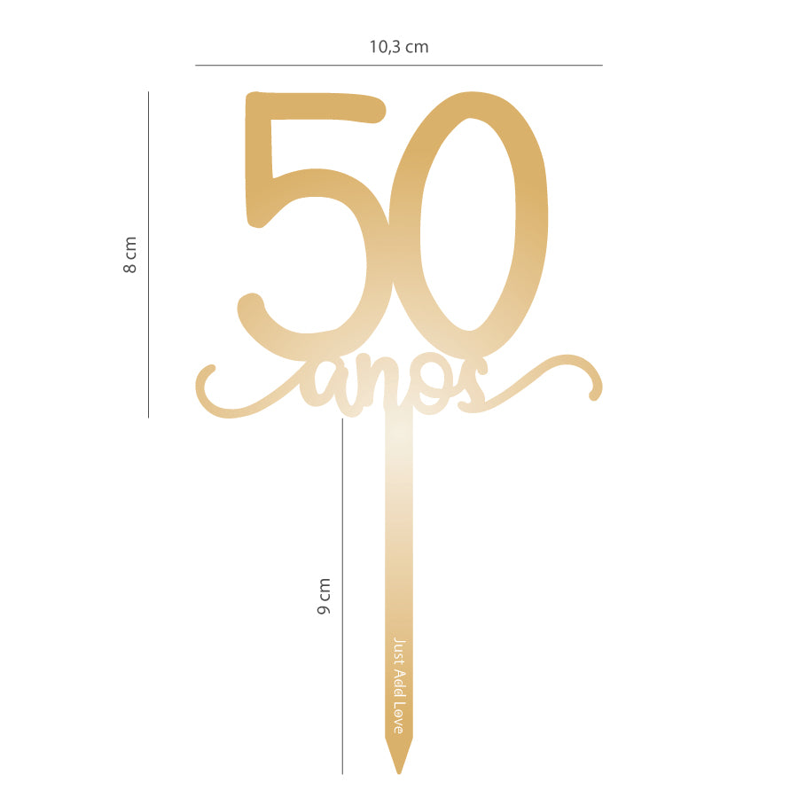 Topper Ouro 50 Anos