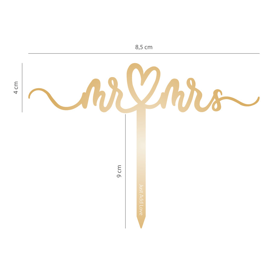 Topper Ouro Mr & Mrs