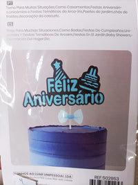 Thumbnail for Topper Bolo Feliz Aniversário 14