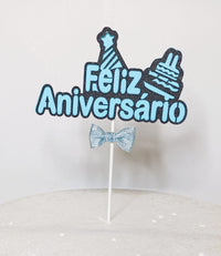Thumbnail for Topper Bolo Feliz Aniversário 14