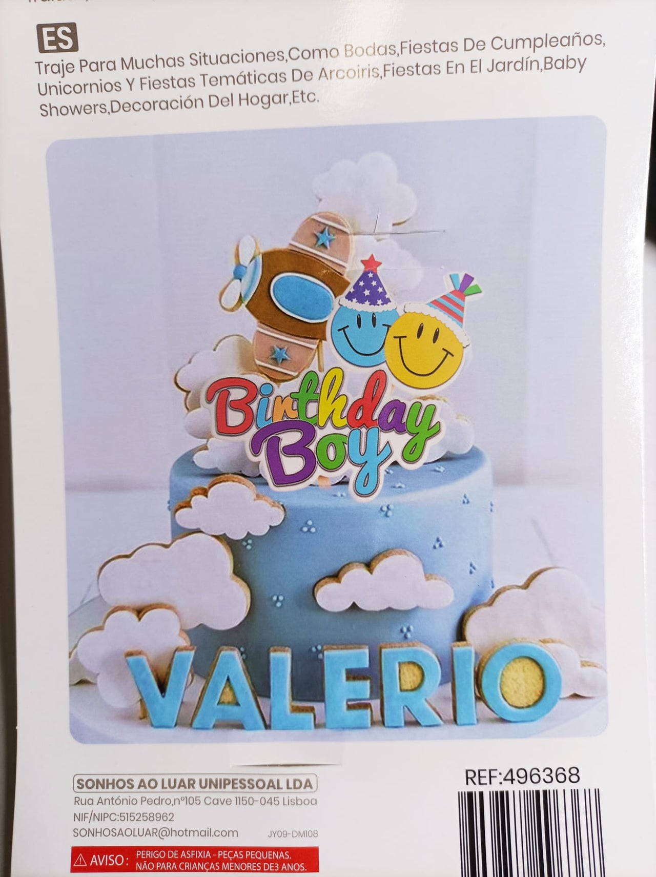 Topper Bolo Feliz Aniversário 21