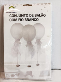 Thumbnail for Conjunto de Balão com Fio Branco
