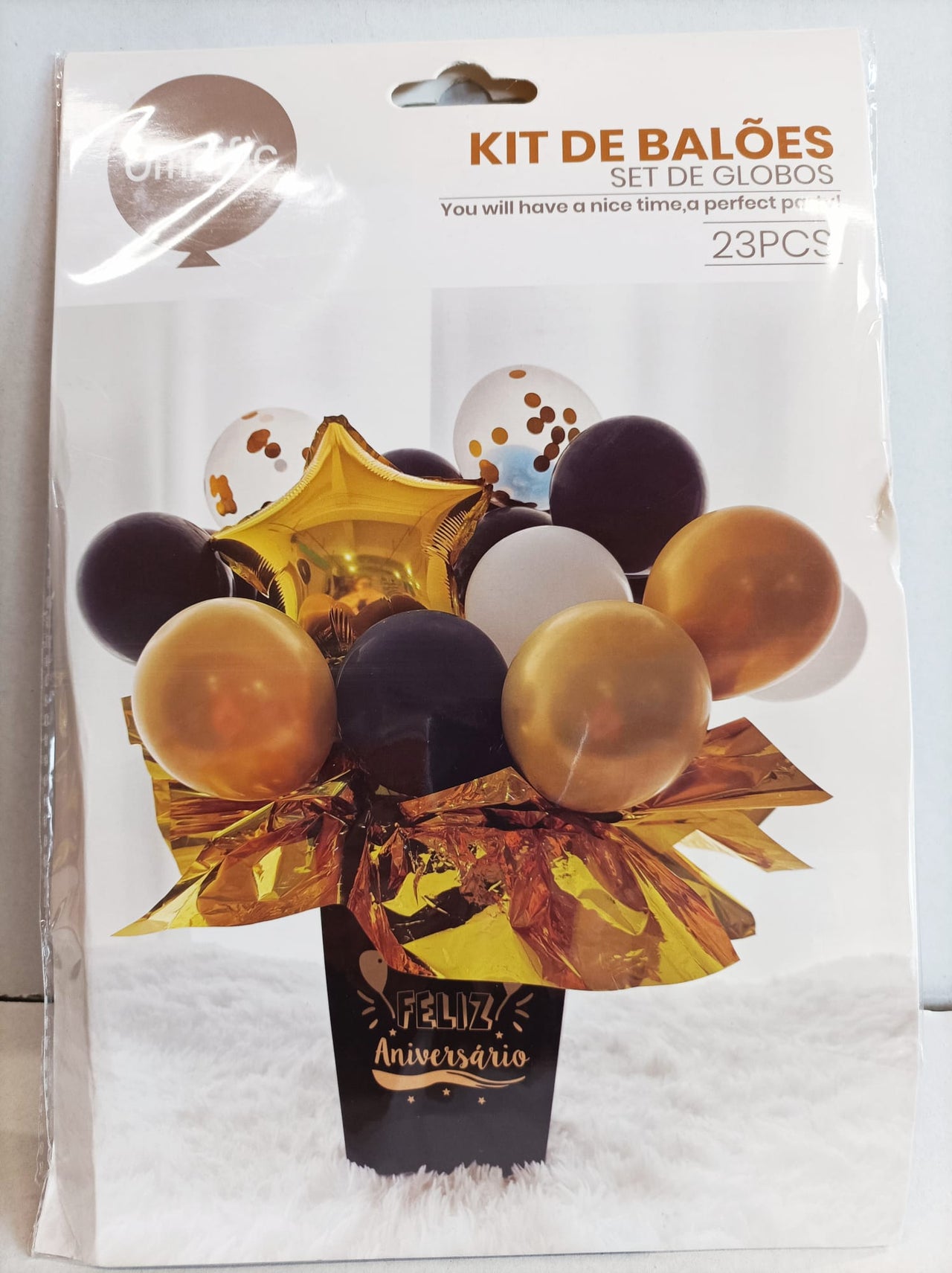 Kit Balão Feliz Aniversário - 23pcs