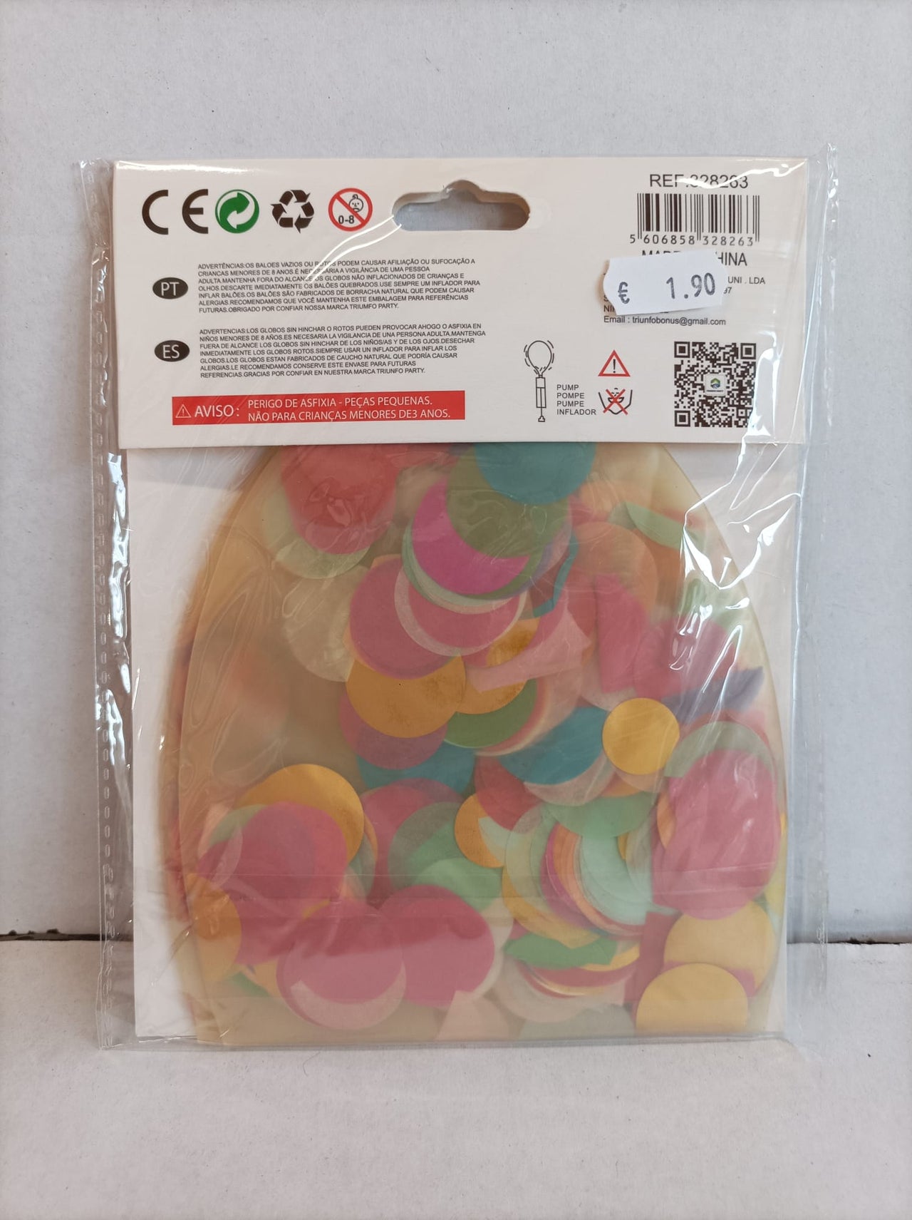 Balões Transparentes com Confetes - 90cm