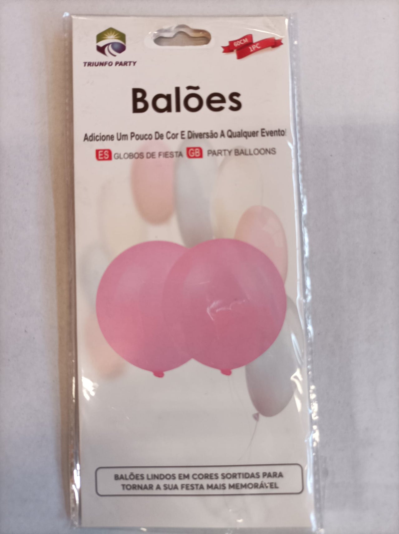 Balão Rosa - 1 pc