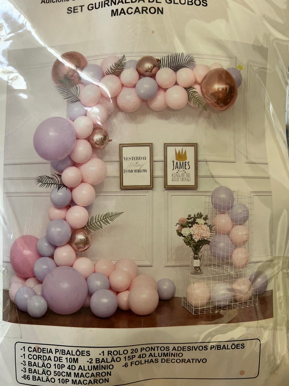 Kit de Balões Chá Bebé Menina - 74pç