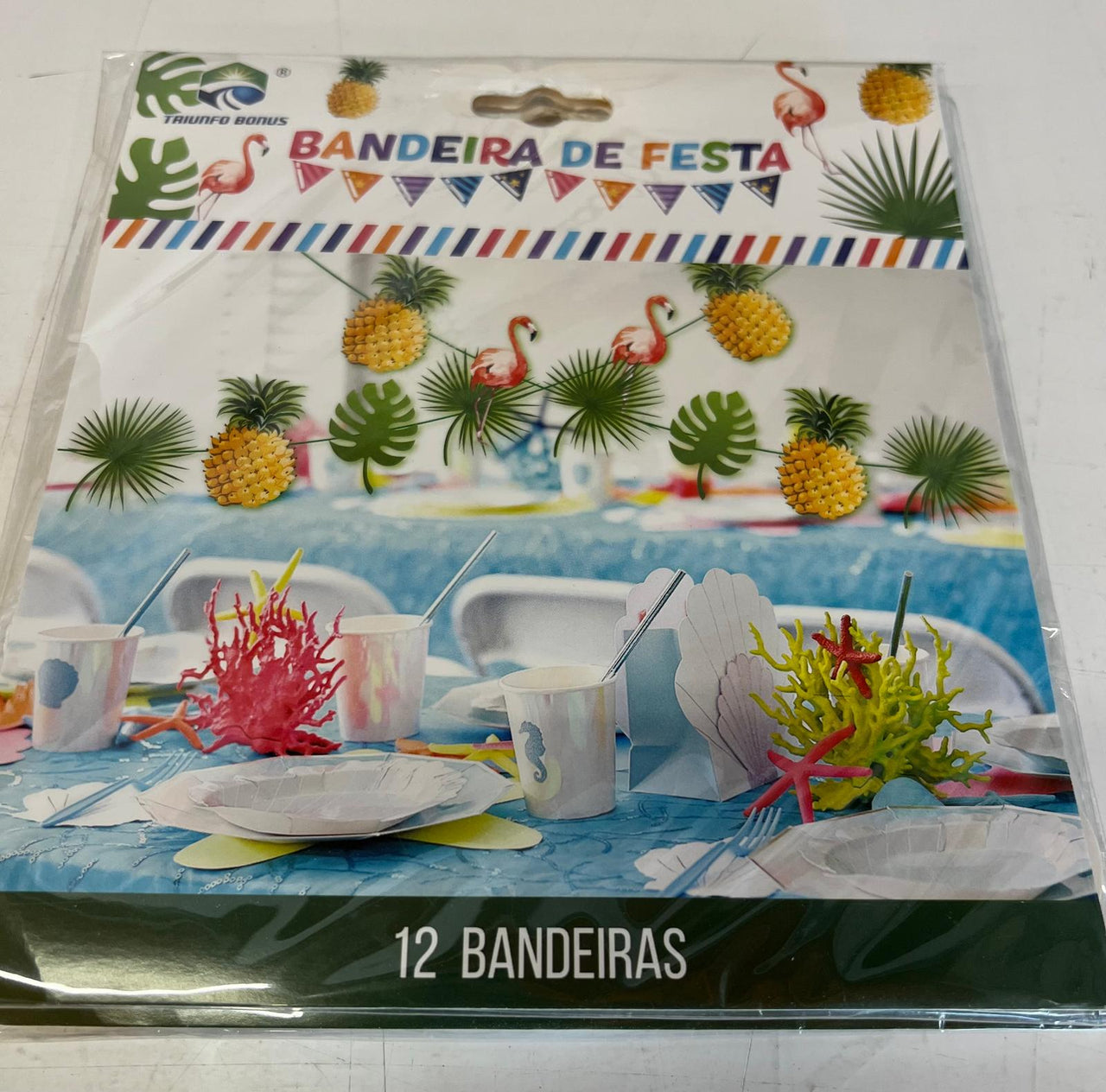 Grinalda de Festa Tropical - 12 Bandeiras