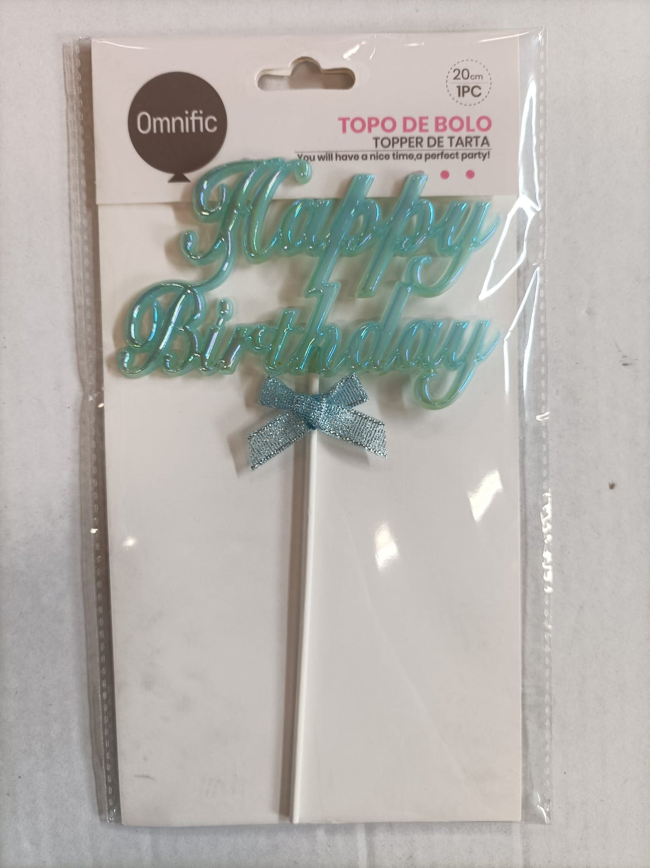 Topo de Bolo Happy Birthday