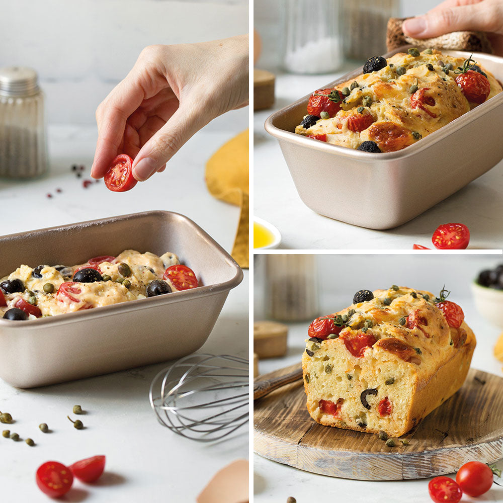 Forma mini plumcake linha ouro rosa - Decora