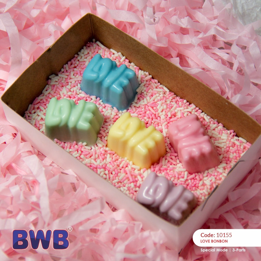 Forma de Chocolate Especial 3 Partes - Bombom Love - BWB10155