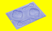 Thumbnail for Forma de Chocolate Especial 3 Partes - Coração Cadeado - PF1103