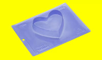 Thumbnail for Forma de Chocolate Especial 3 Partes - Coração Achatado - PF1104