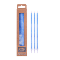 Thumbnail for Vela Extra Alta Azul Marble PME - Pack 6 unidades