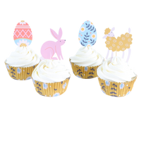 Thumbnail for Conjunto Cupcake Feliz Páscoa 24un - PME