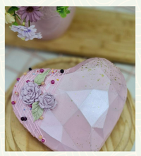 Thumbnail for Forma de Chocolate Especial 3 Partes - Coração Lapidado 1kg SP- BWB3675