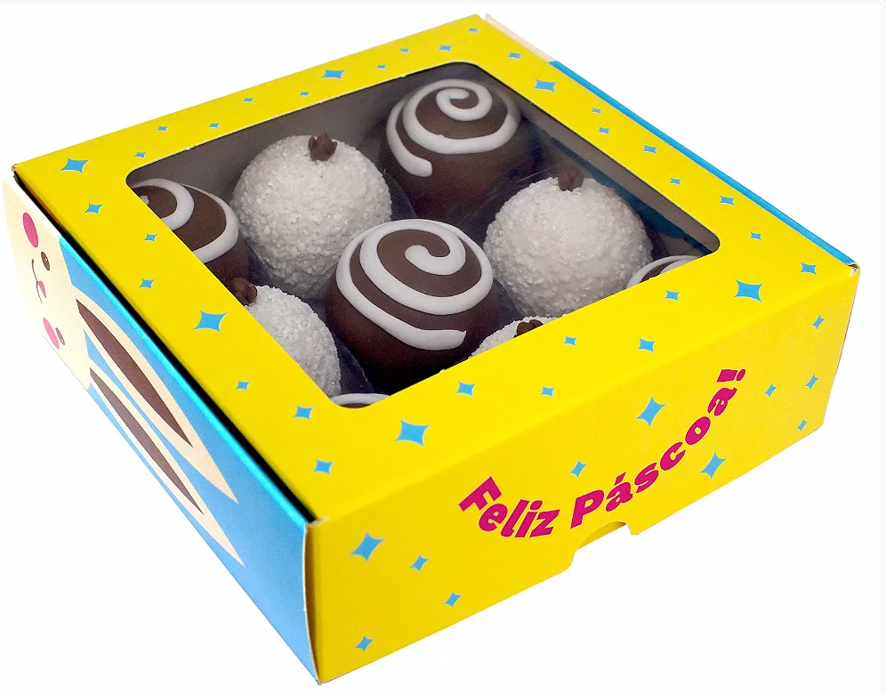 Caixa Pratice 9 Doces Páscoa Cores - c/10Un