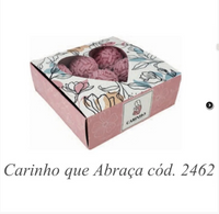 Thumbnail for Caixa Gaveta C/ Visor Coração Carinho que abraça 9 Doces - Kit 10 unidades
