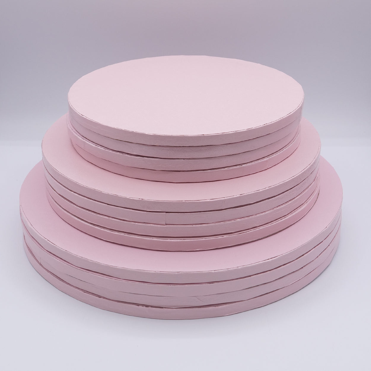 Base Alta Redonda Ø25cm- Rosa Claro