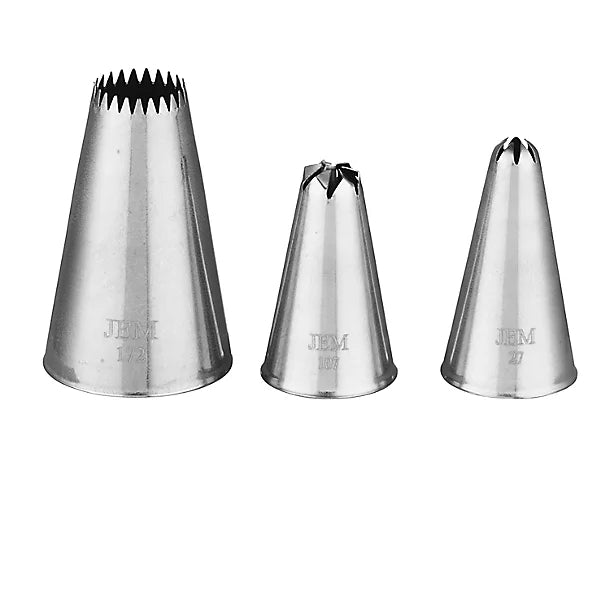 Kit Bico de Confeitar MiniCupcake e Estrelas 3 un - PME