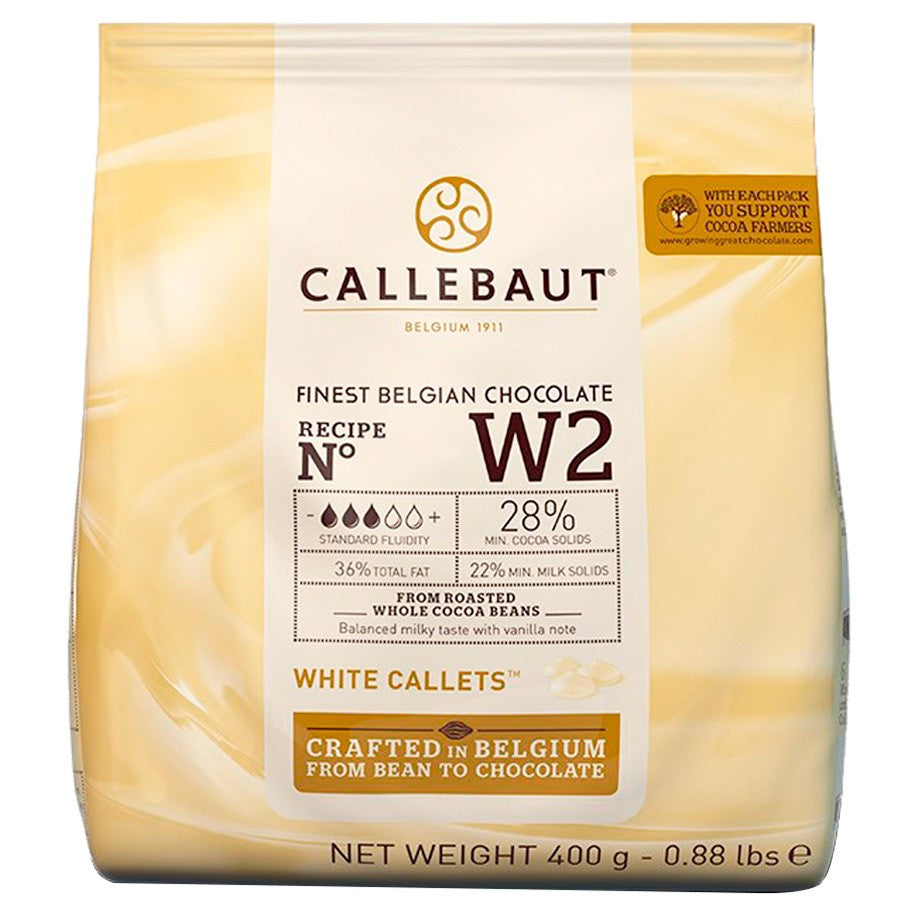 Chocolates - Chocolate Callebaut Branco W2 – 400gr