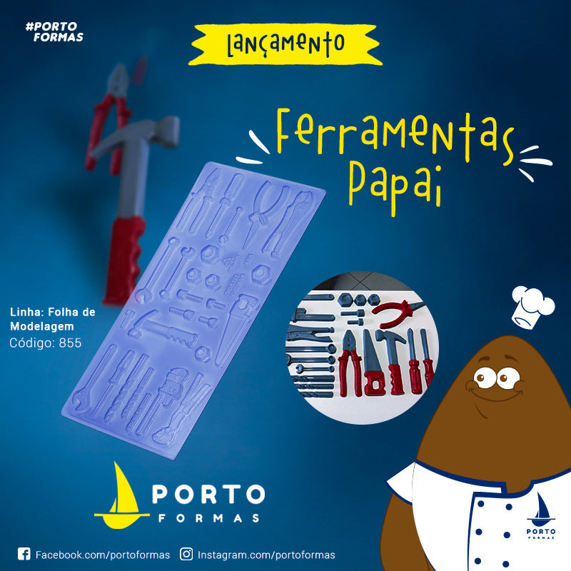 Forma De Chocolate - Folha De Modelagem Ferramentas Do Papai - PF855