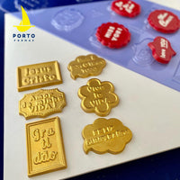 Thumbnail for Forma De Chocolate - Folha De Modelagem - Placas Sentimentos 2 - PF875