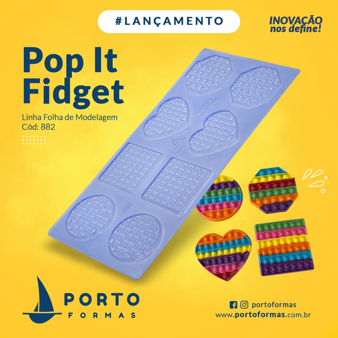 Forma De Chocolate - Folha De Modelagem - POP IT FIDGET - PF882
