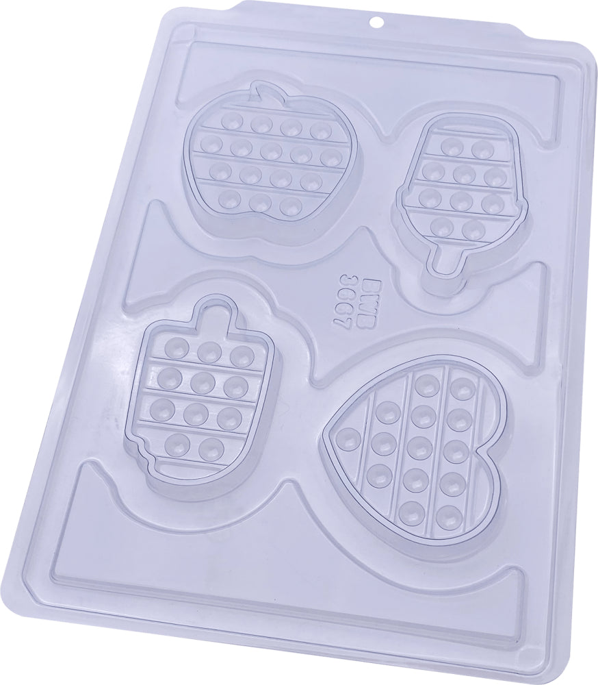 Forma De Chocolate - Forma Acetato Simples -  Pop It Divertido 2 - BWB3667