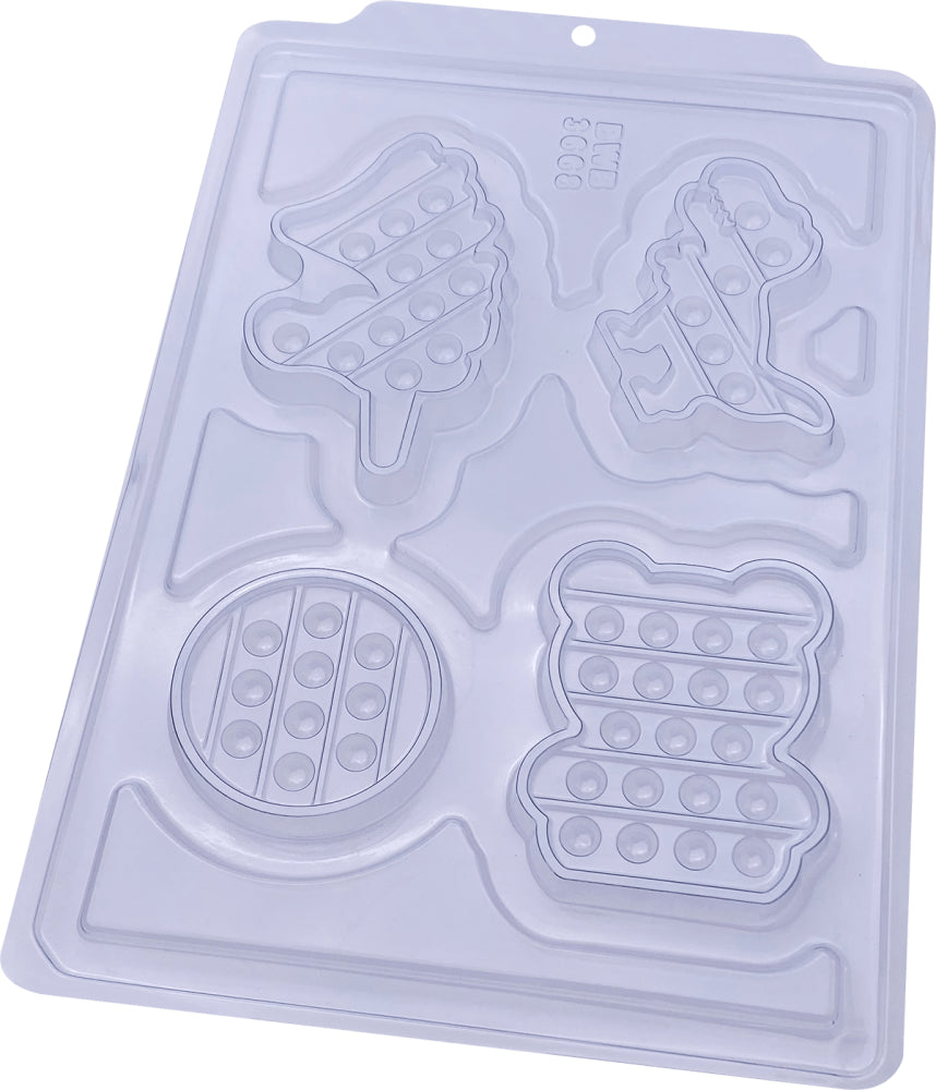 Forma De Chocolate - Forma Acetato Simples - Pop It Divertido 3 - BWB3668