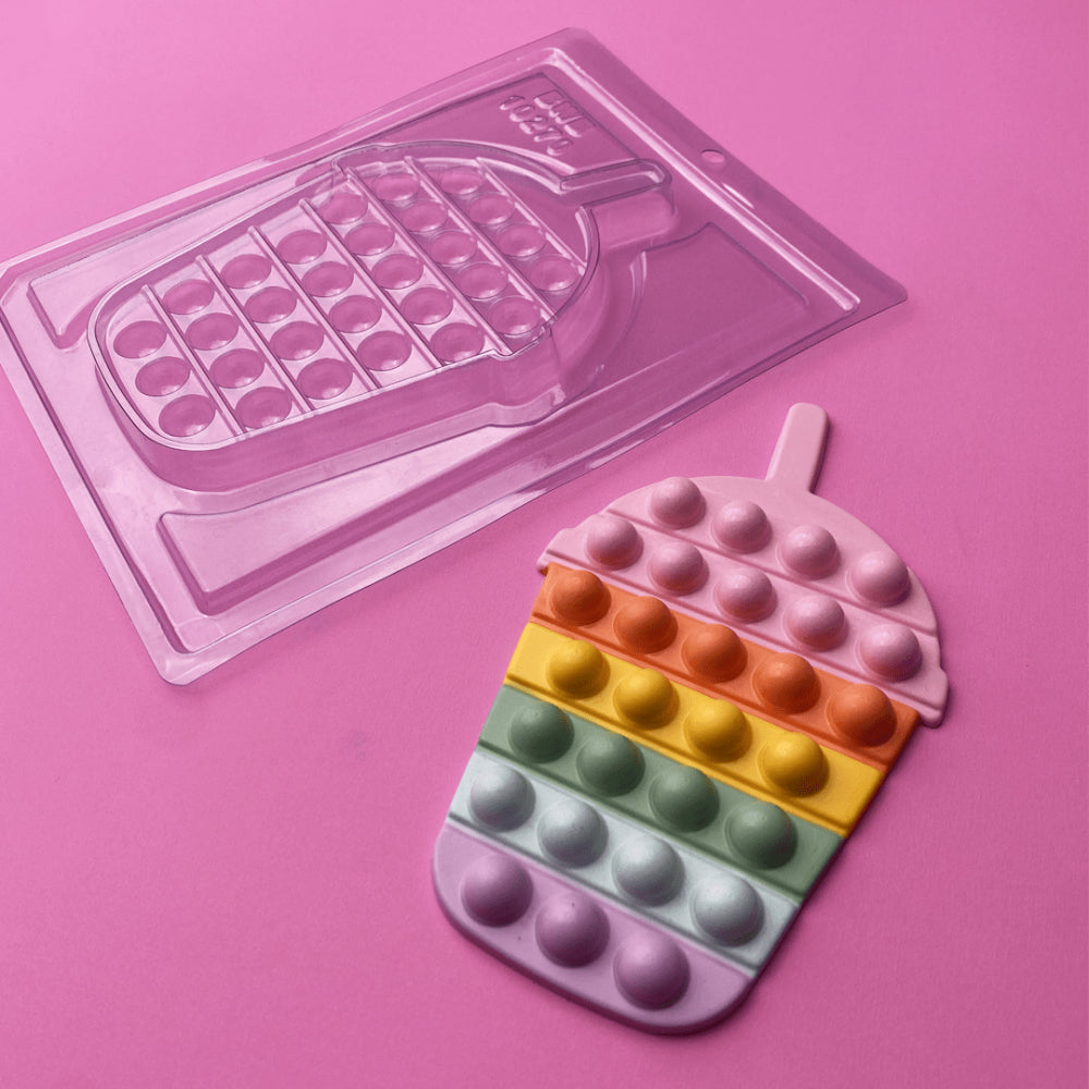 Forma De Chocolate - Forma Acetato Simples -  Pop It Milkshake - BWB10270