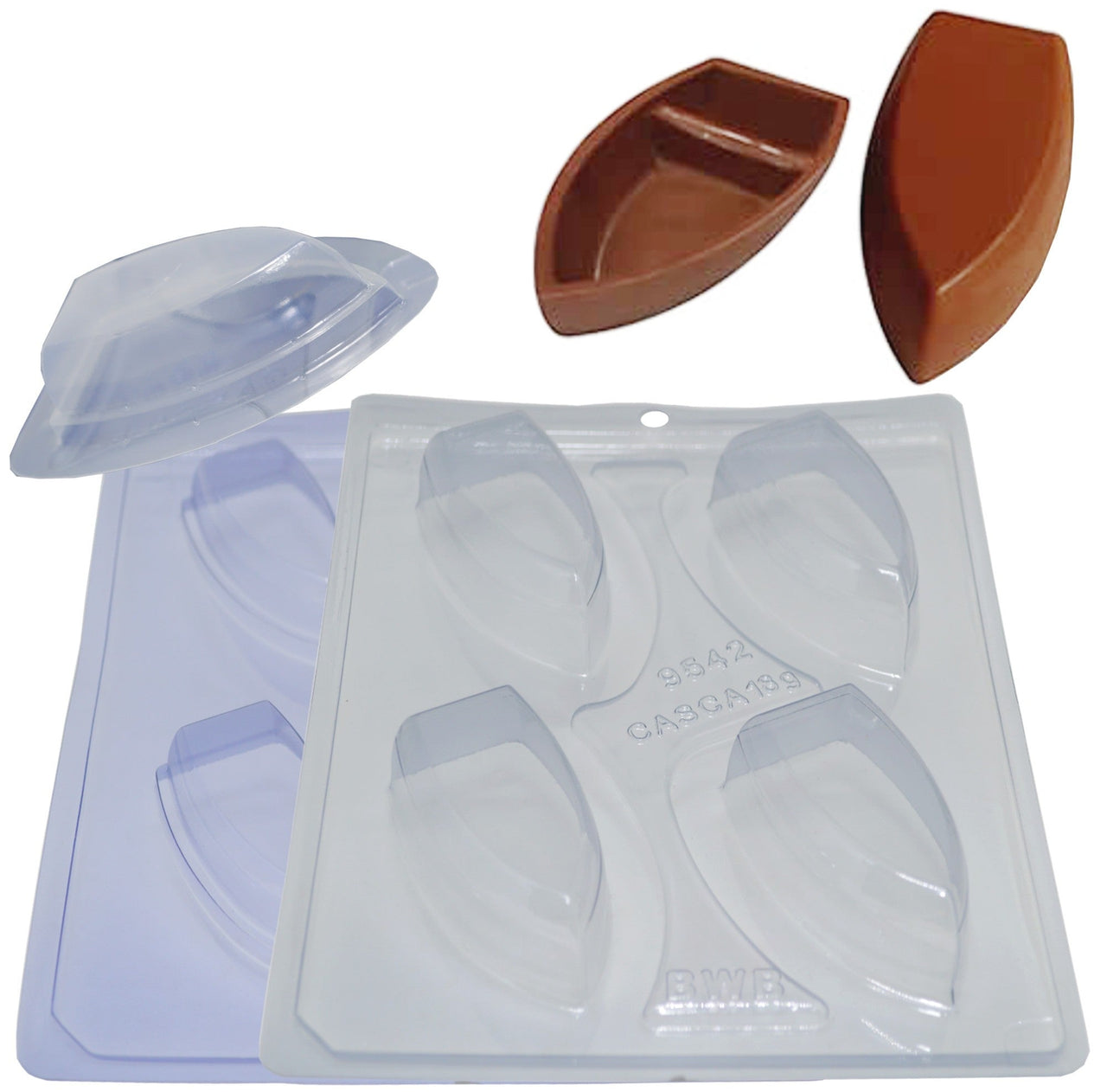 Forma De Chocolate - Forma De Chocolate Especial 3 Partes – Barca De Chocolate P 18g Ref.9542 BWB