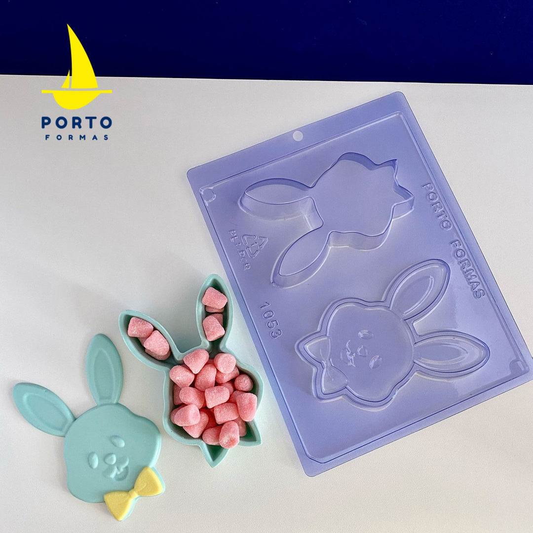 Forma De Chocolate - Forma De Chocolate Especial 3 Partes - Coelho Porta Jóias - PF1053