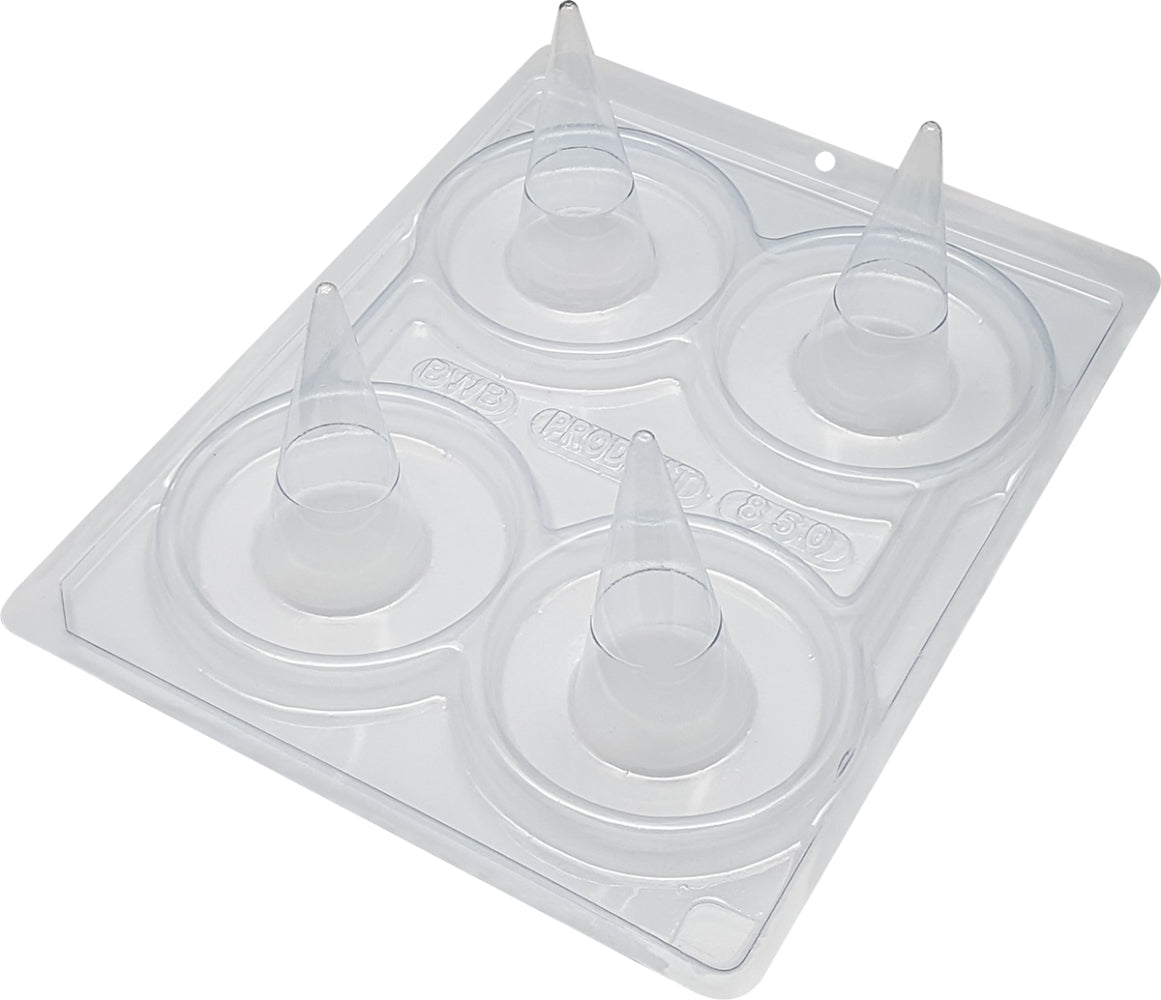 Forma De Chocolate - Forma De Chocolate Especial 3 Partes - Cone Grande - BWB850
