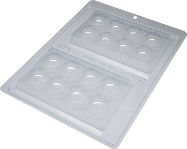 Forma De Chocolate - Forma De Chocolate Especial 3 Partes - Tablete Bolinha 150g Ref.9683 BWB