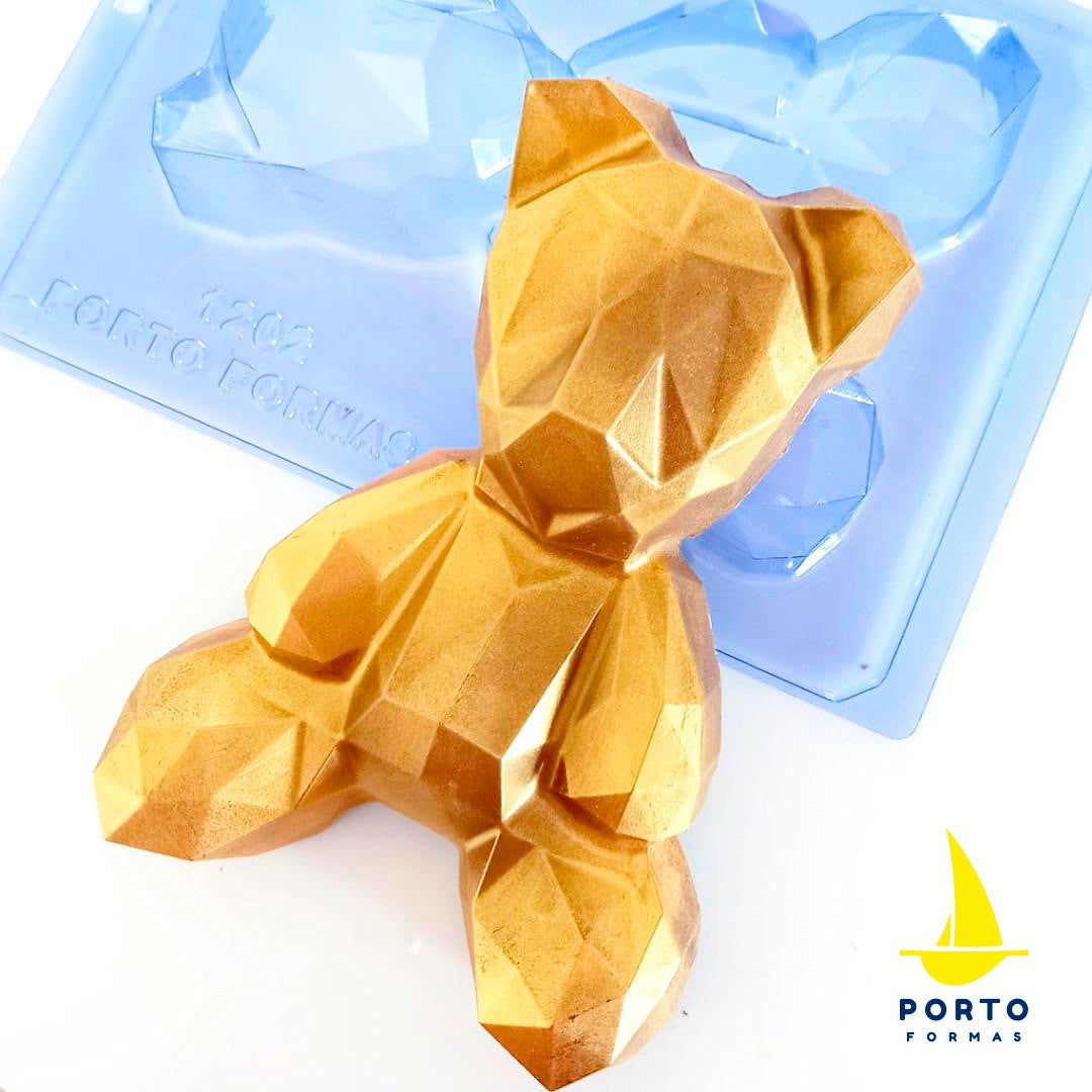 Forma De Chocolate - Forma De Chocolate Especial 3 Partes - Urso Geometric – PF1202