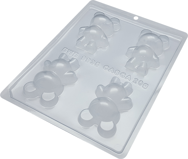 Forma De Chocolate - Forma De Chocolate Especial 3 Partes - Urso Pequeno 20gr Ref. 9935 BWB