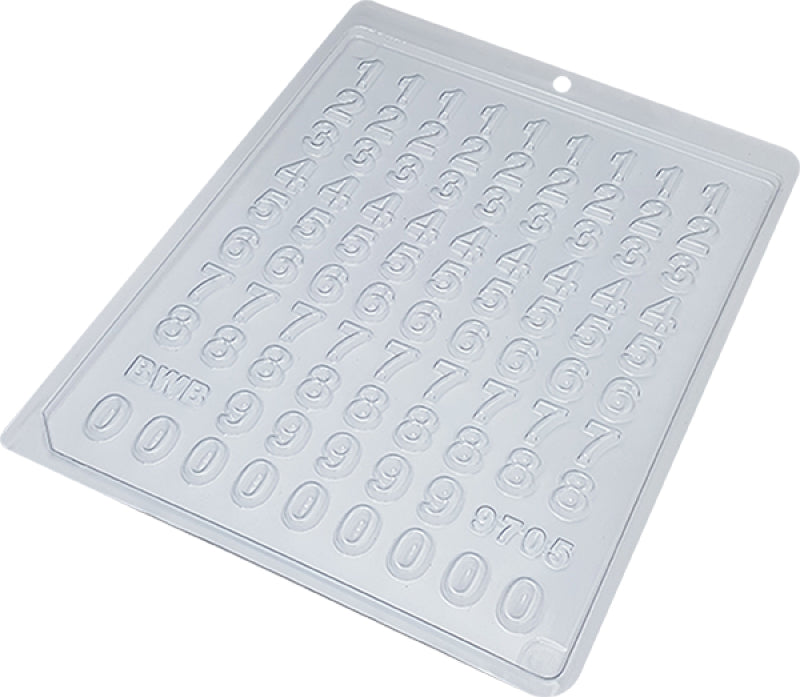 Forma De Chocolate - Forma Linha Simples – Acetato - Mini Números- BWB9705