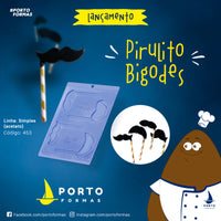 Thumbnail for Forma Simples Acetato - Pirulito Bigodes - PF453